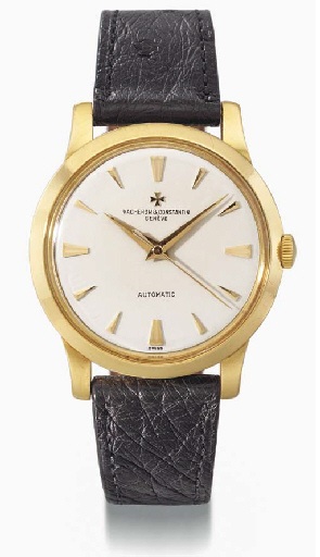 Vacheron Constantin. A fine 18K gold self-winding waterproof wristwatch with sweep centre seconds and original certificate
