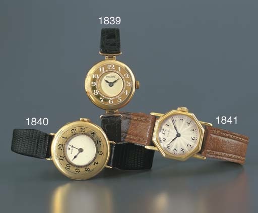 ROLEX. AN 18K GOLD HALF HUNTER CASE WRISTWATCH