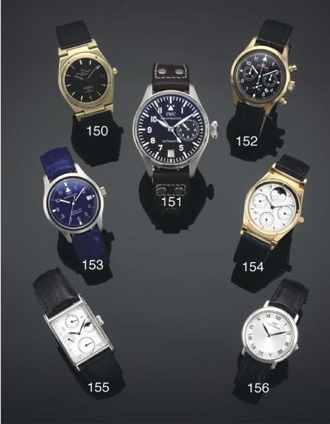 International Watch Co. A Slim Platinum Water Resistant Wristwatch