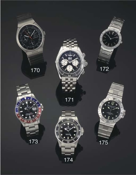 Breitling. A Stainless steel Water Resistant Automatic Calendar Wristwatch on Matching Bracelet