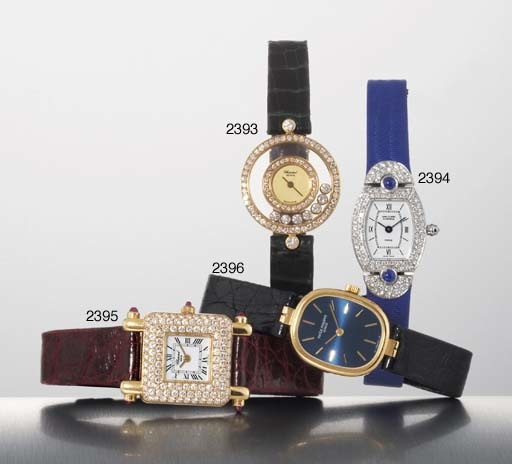 PATEK PHILIPPE. A LADY'S 18K GOLD OVAL WRISTWATCH