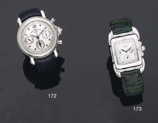 Franck Muller. A Stainless Steel Circular Automatic Split Seconds Chronongraph Wristwatch