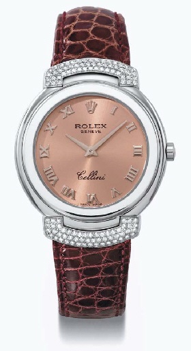 Rolex. An 18K white gold and diamond-set wristwatch