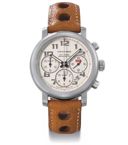 Chopard. A titanium limited edition self-winding fly-back chronograph wristwatch with date