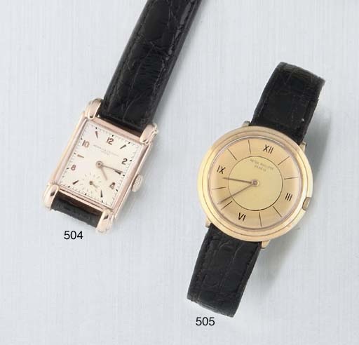 Patek Philippe. An 18ct Gold Circular Wristwatch with Two-Tone dial