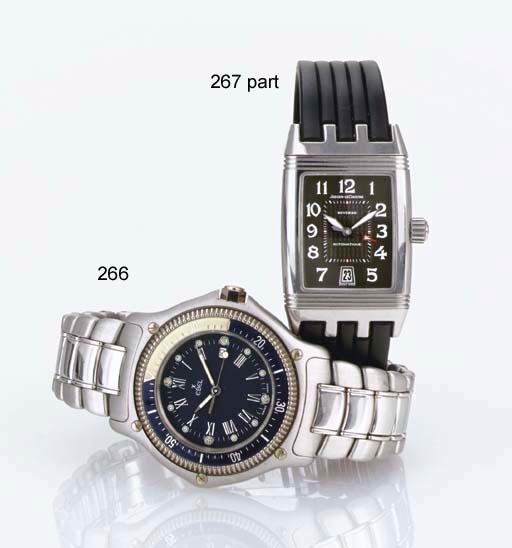 Ebel. An 18k White Gold Diver's Wristwatch with Center Seconds, Date and Bracelet