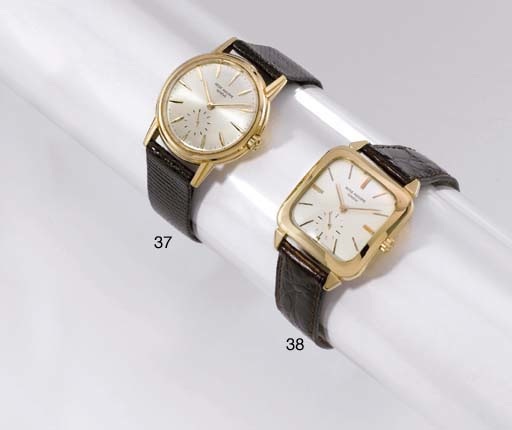 Patek Philippe. A fine and rare 18K gold self-winding water-resistant wristwatch