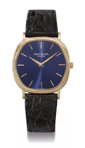 Patek Philippe. An 18K gold cushion-shaped self-winding wristwatch