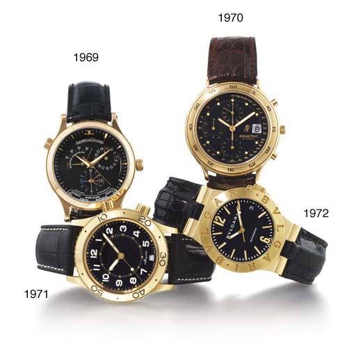 BULGARI. AN 18K GOLD AUTOMATIC WRISTWATCH WITH SWEEP CENTRE SECONDS AND DATE