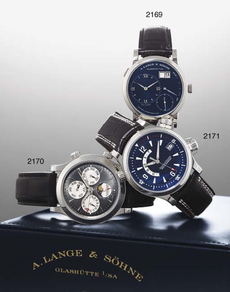 JAEGER-LECOULTRE. A LIMITED EDITION PLATINUM AUTOMATIC WRISTWATCH WITH SWEEP CENTRE SECONDS, DATE, ALARM AND COMPRESSION SYSTEM