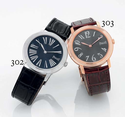 PIAGET. AN 18K PINK GOLD WRISTWATCH