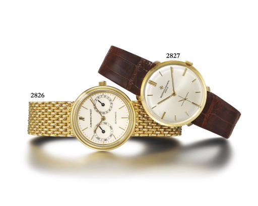 VACHERON CONSTANTIN. A FINE 18K GOLD WRISTWATCH