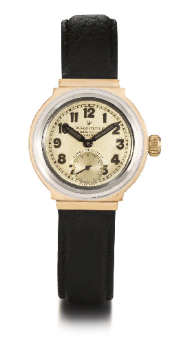 ROLEX. AN UNUSUAL STAINLESS STEEL AND PINK GOLD WRISTWATCH WITH STEPPED LUGS