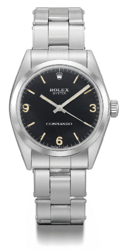 Rolex. An extremely rare stainless steel water-resistant wristwatch with sweep centre seconds and bracelet