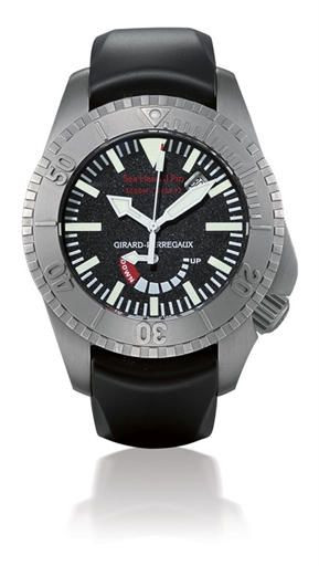 GIRARD-PERREGAUX, SEA HAWK II PRO.TITANIUM SELF-WINDING DIVER'S WRISTWATCH WITH SWEEP SECONDS, DATE, POWER-RESERVE INDICATION AND HELIUM ESCAPE VALVES