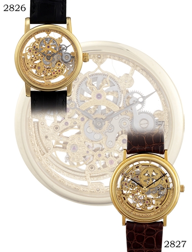 MONTBLANC, SQUELETTE.18K GOLD SELF-WINDING SKELETONISED WRISTWATCH, LIMITED EDITION OF 75 PIECES TO MARK THE 75TH ANNIVERSARY OF THE MEISTERST