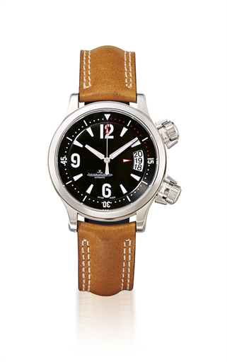 JAEGER-LECOULTRE, MASTER COMPRESSOR AUTOMATIC.STAINLESS STEEL AUTOMATIC WRISTWATCH WITH DATE DISPLAY