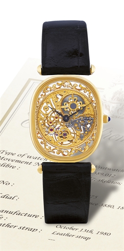 PATEK PHILIPPE, SQUELETTE REF. 3880.GOLD MANUAL-WINDING SKELETONISED WRISTWATCH