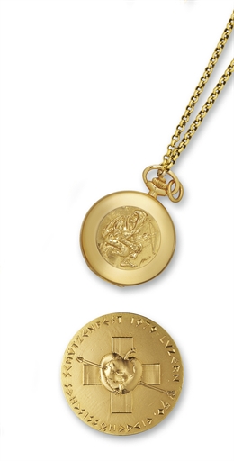 PATEK PHILIPPE, REF. 897.GOLD HUNTER CASE KEYLESS LEVER POCKET WATCH WITH CHAIN, RETAILED BY G