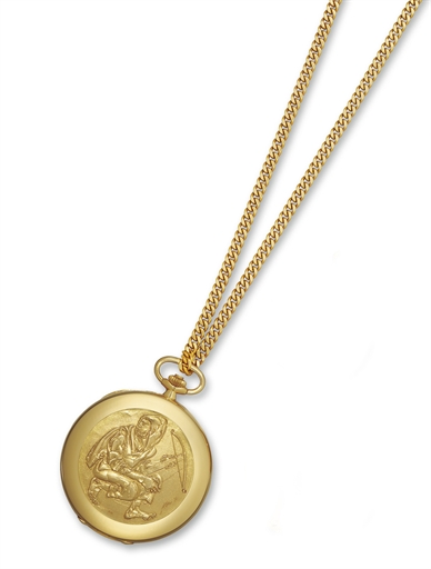 PATEK PHILIPPE, REF. 898.GOLD HUNTER CASE KEYLESS LEVER POCKET WATCH WITH MATCHING CHAIN, RETAILED BY G