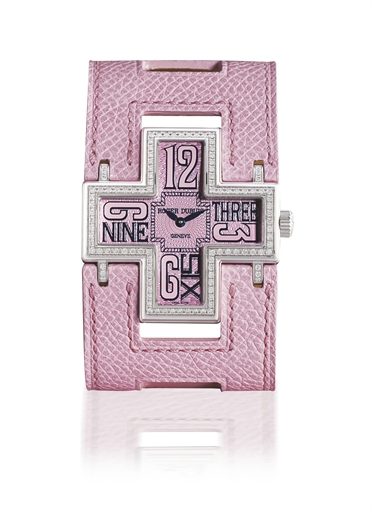 ROGER DUBUIS, FOLLOW ME.WHITE GOLD AND DIAMOND-SET QUARTZ LADY'S WRISTWATCH, LIMITED PRODUCTION OF 888 EXAMPLES