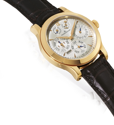 JAEGER-LECOULTRE, MASTER EIGHT DAYS PERPETUAL.PINK GOLD MANUAL-WINDING EIGHT DAYS GOING PERPETUAL CALENDAR WRISTWATCH WITH MOON-PHASE DISPLAY AND POWER-RESERVE INDICATION