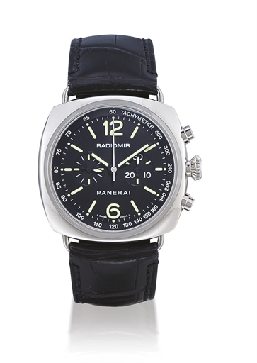 PANERAI, RADIOMIR CHRONO FOR WEMPE REF. PAM00204.STAINLESS STEEL MANUAL-WINDING CHRONOGRAPH WRISTWATCH, UNIQUE EDITION OF 125 UNITS MADE TO CELEBRATE THE CENTENARY OF WEMPE CHRONOMETERWERKE IN 2005