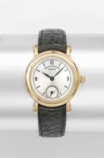 Franck Muller. A mid-size 18K pink gold automatic wristwatch