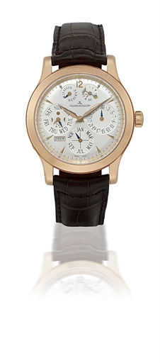 JAEGER-LECOULTRE, MASTER EIGHT DAYS PERPETUAL.PINK GOLD MANUALLY-WOUND PERPETUAL CALENDAR 8-DAY-GOING WRISTWATCH WITH MOON PHASE AND POWER RESERVE INDICATION, LIMITED SERIES OF 200