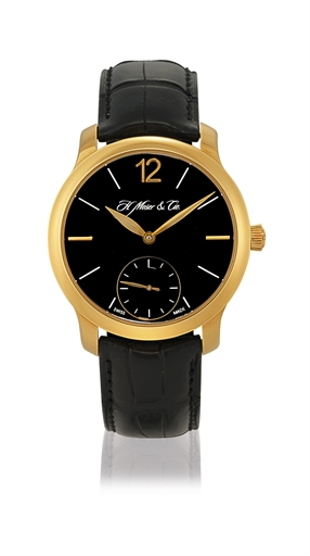 H. MOSER & CIE., MAYU, POWER RESERVE.PINK GOLD MANUALLY-WOUND 3-DAY-GOING WRISTWATCH WITH POWER RESERVE INDICATION