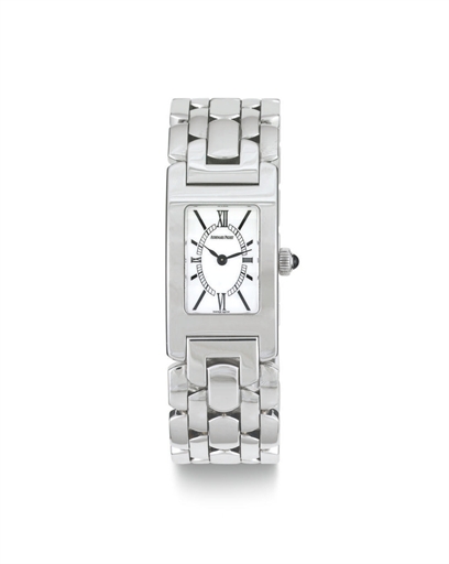 AUDEMARS PIGUET. AN 18K WHITE GOLD WRISTWATCH WITH BRACELET