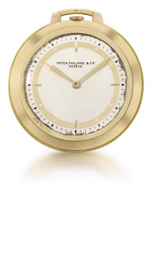 Patek Philippe. A fine and unusual 18K two-colour gold openface keyless lever dress watch with two-tone dial