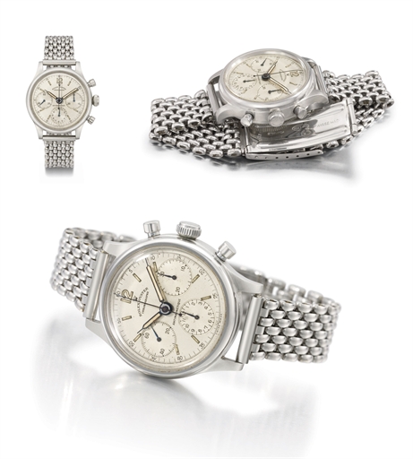 Rolex. A very fine and extremely rare stainless steel chronograph wristwatch with bracelet