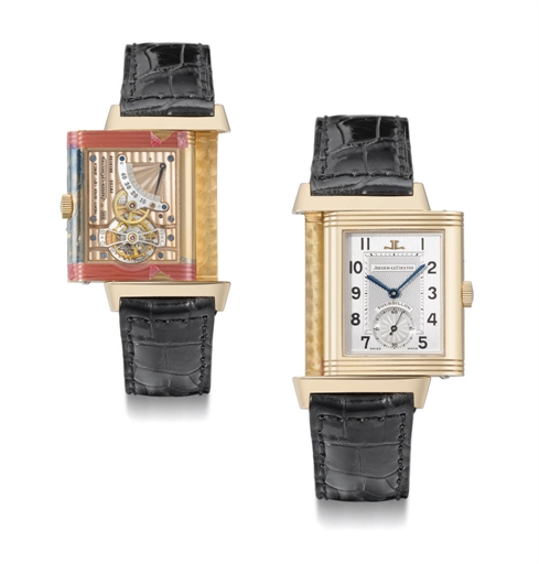 Jaeger-LeCoultre. A fine 18K pink gold limited edition Reverso wristwatch with one minute tourbillon and power reserve