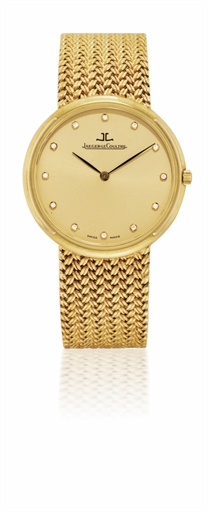 JAEGER-LECOULTRE, ODYSSEUS.YELLOW GOLD MANUALLY-WOUND BRACELET WATCH WITH DIAMOND HOUR MARKERS