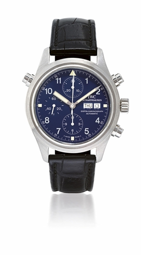 IWC, DER DOPPELCHRONOGRAPH.PLATINUM AUTOMATIC SPLIT SECONDS CHRONOGRAPH WRISTWATCH WITH DAY AND DATE DISPLAY, LIMITED EDITION