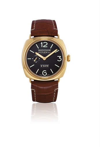 PANERAI, RADIOMIR 8 DAYS, REF. PAM00197.PINK GOLD MANUALLY-WOUND 8-DAY-GOING WRISTWATCH WITH POWER RESERVE INDICATION, LIMITED PRODUCTION OF 200