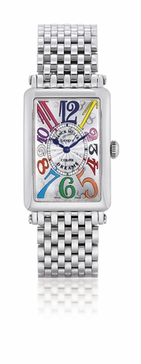 FRANCK MULLER, COLOUR DREAMS.STAINLESS STEEL QUARTZ BRACELET WATCH