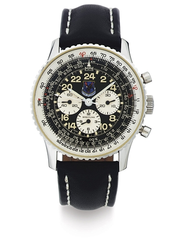 BREITLING. A STAINLESS STEEL CHRONOGRAPH WRISTWATCH