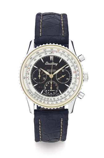 BREITLING. A LIMITED EDITION PLATINUM AUTOMATIC CHRONOGRAPH WRISTWATCH