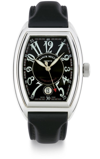 FRANCK MULLER. A STAINLESS STEEL AUTOMATIC WRISTWATCH WITH DATE