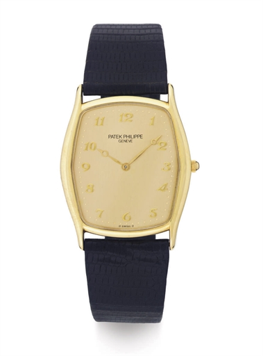 PATEK PHILIPPE. AN 18K GOLD AUTOMATIC WRISTWATCH