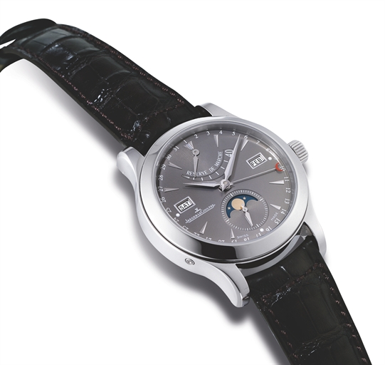 JAEGER-LECOULTRE, MASTER CONTROL - MASTER CALENDAR.STAINLESS STEEL AUTOMATIC TRIPLE CALENDAR WRISTWATCH WITH MOON PHASE DISPLAY AND POWER RESERVE INDICATION, SPECIAL EDITION