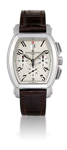 VACHERON CONSTANTIN, ROYAL EAGLE.STAINLESS STEEL AUTOMATIC CHRONOGRAPH WRISTWATCH WITH DATE DISPLAY