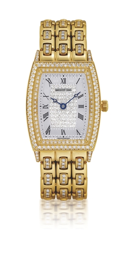 BREGUET, HERITAGE.LADY'S YELLOW GOLD AND DIAMOND-SET AUTOMATIC BRACELET WATCH