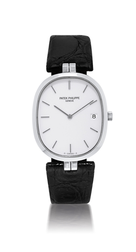 PATEK PHILIPPE, ELLIPSE, REF. 3930.STAINLESS STEEL QUARTZ WRISTWATCH WITH DATE DISPLAY