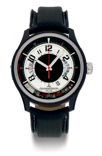 JAEGER-LECOULTRE. A LIMITED EDITION OVERSIZED TITANIUM AUTOMATIC CHRONOGRAPH WRISTWATCH WITH DATE