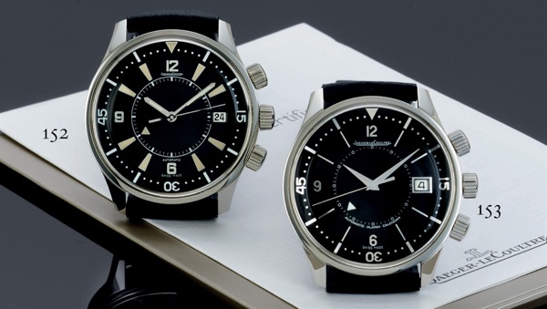 JAEGER-LECOULTRE. A FINE LIMITED EDITION PLAINTUM WRISTWATCH WITH DATE, CENTER SECONDS AND ALARM