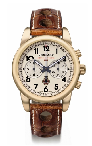 Chopard. An 18K gold limited edition chronograph wristwatch