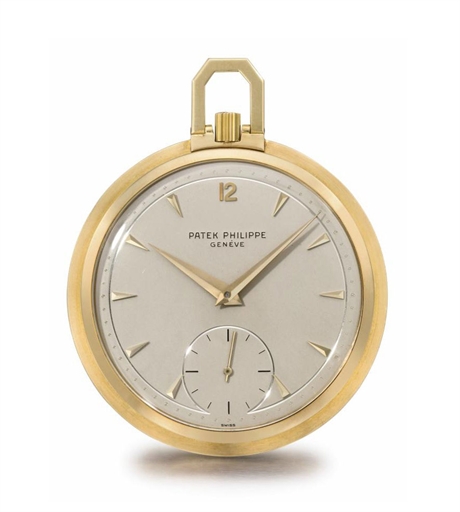 Patek Philippe. An attractive 18K gold openface keyless lever watch